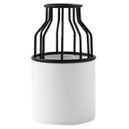 Vaso in ceramica INS Fioriera Vaso piccolo in ferro battuto