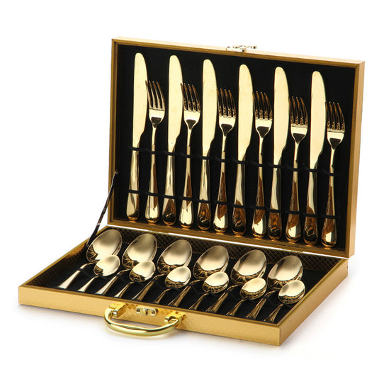 Golden Western Knife and Fork Household Cutlery Set