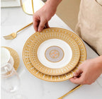 Bone China Western Steak Plate Decoration Decoration Ceramic Dinner Plate