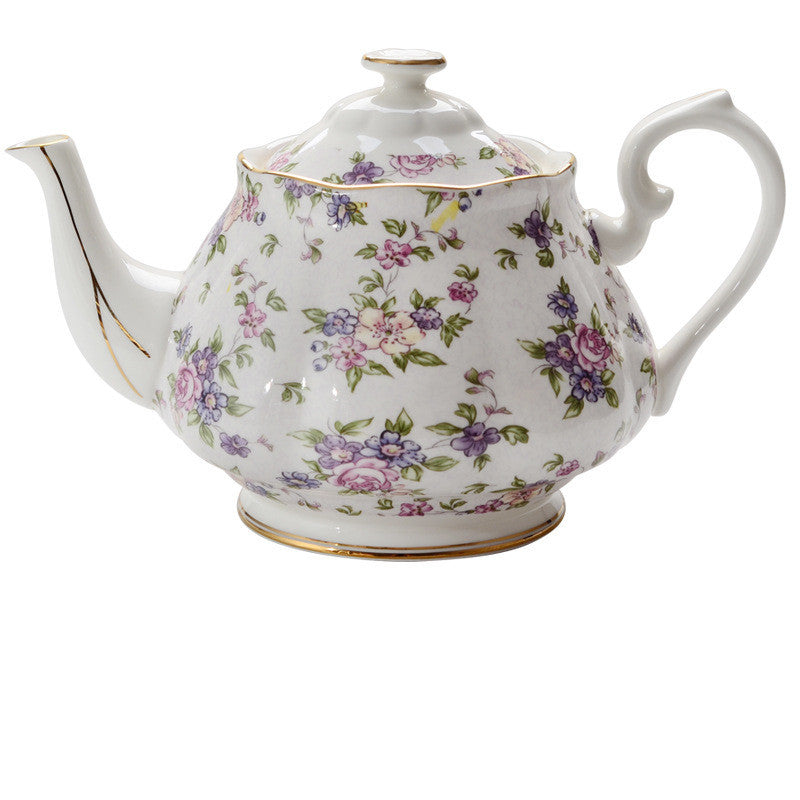 New British Bone China Coffee Pot European Style Afternoon Tea