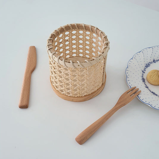 Square French Woven Storage Basket