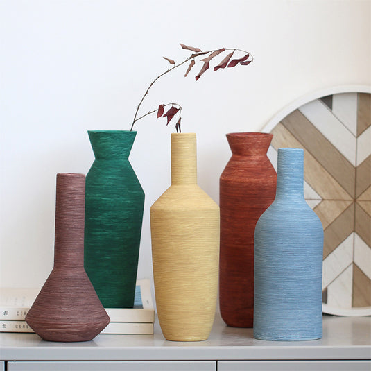 Vase en céramique brossé nordique moderne minimaliste