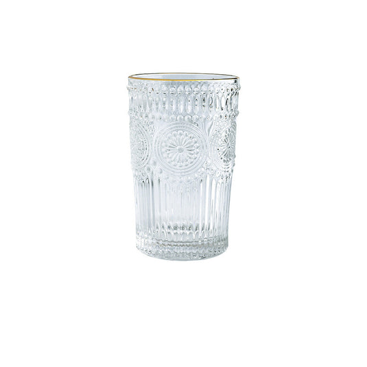 Glass Water Cup Bohemia Phnom Penh Sun Cup Embossed Cup