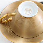 European Creative Phnom Penh Silver Edge Bone China Coffee Ceramic American Afternoon Tea Cup