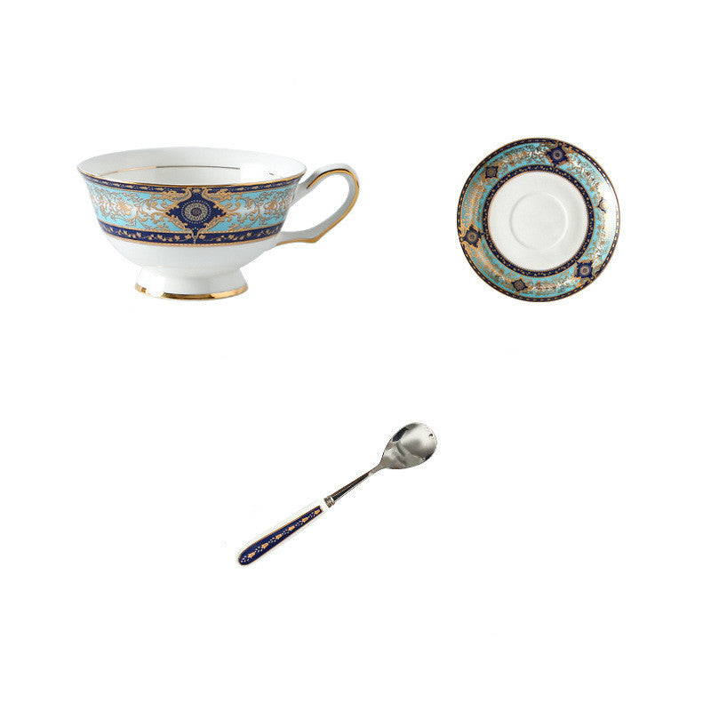 European-Style Bone China Hotel Coffee Cup And Saucer Set Flower Teapot British Afternoon Tea Cup Gift Box Customized Logo Gift