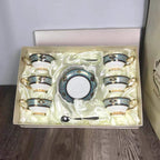 European-Style Bone China Hotel Coffee Cup And Saucer Set Flower Teapot British Afternoon Tea Cup Gift Box Customized Logo Gift