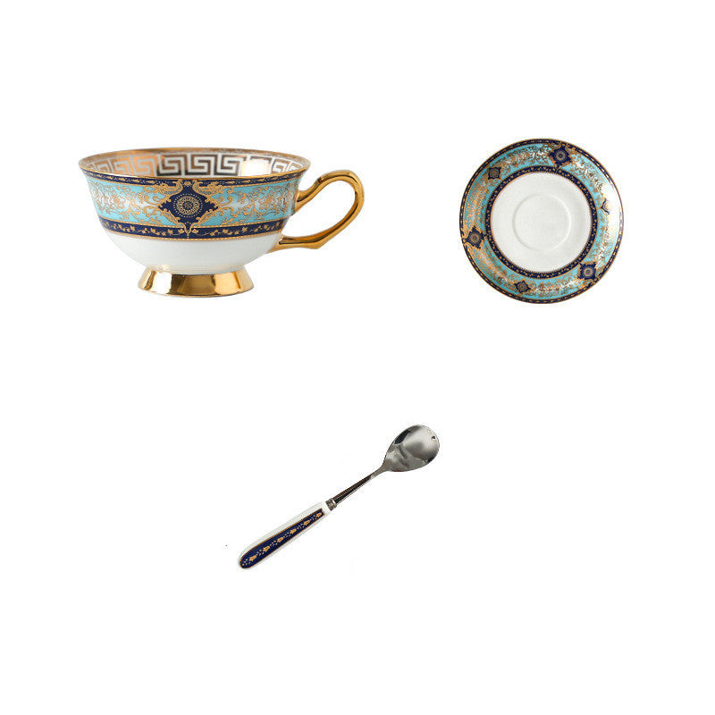 European-Style Bone China Hotel Coffee Cup And Saucer Set Flower Teapot British Afternoon Tea Cup Gift Box Customized Logo Gift