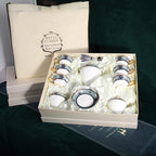 European-Style Bone China Hotel Coffee Cup And Saucer Set Flower Teapot British Afternoon Tea Cup Gift Box Customized Logo Gift