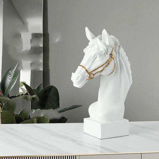Nordisk Stil Kreativ Kunst Heste Skulptur Dekoration Moderne