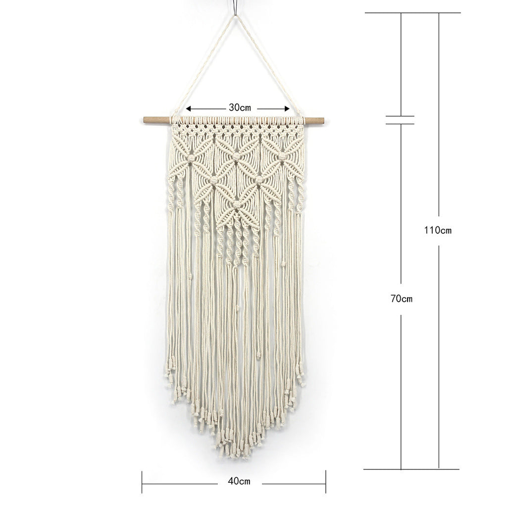 Wall Hangingr Pattern Tapestry Pendant Decoration Wave Wall Handmade Butterfly Simian Weaving