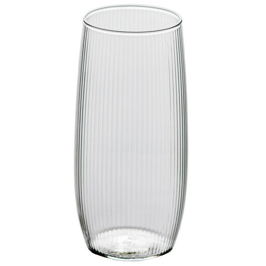 Japanese Style Vertical Stripe Glass Household Heat-resistant Water Cup