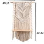 Knitted Thread Bedside Tapestry Three-Layer Shelf Shelf On Bedroom Wall