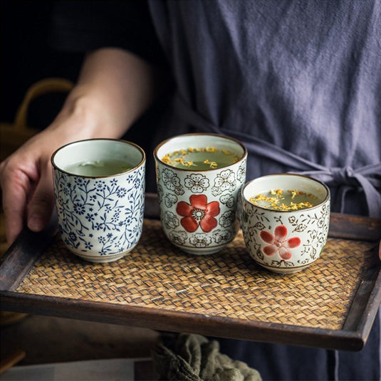 Japanese Style Tea Cup With Thread
