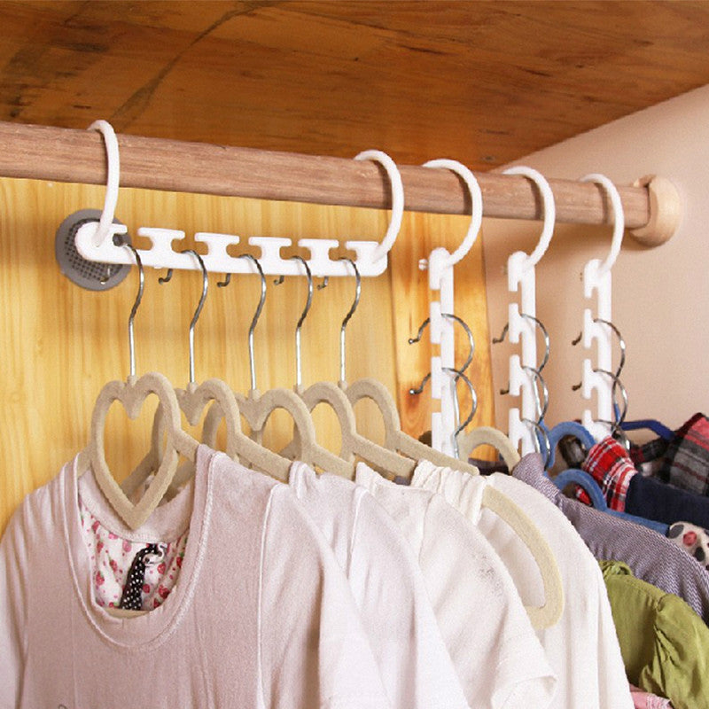 Multifunktionel foldbar vindafvisende tøjstativ garderobeskab opbevaring tøjstativ tørrestativ magisk tøjstativ 8 stk.