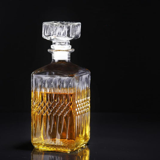 Glaskaraffel Vinudskillersæt Husholdningsrød hvidvinsglaskop Whisky Liqour Pourer Hjemmebar Vodkaølflaske