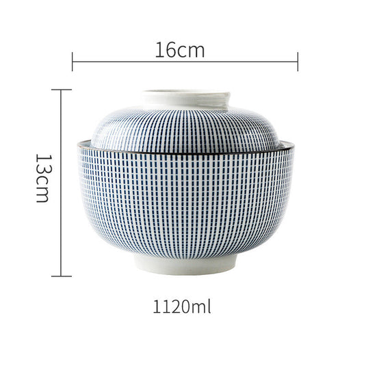 INS Net Red Underglaze Japanese Japanese Style Ceramic Rice Bowl