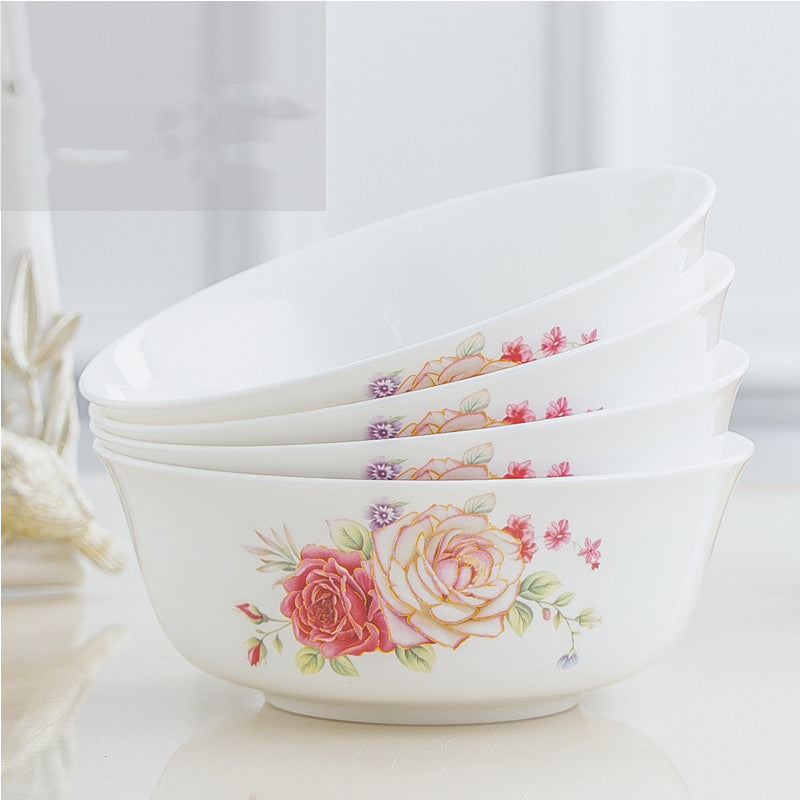 Household Japanese Bone China Ceramic Bowl