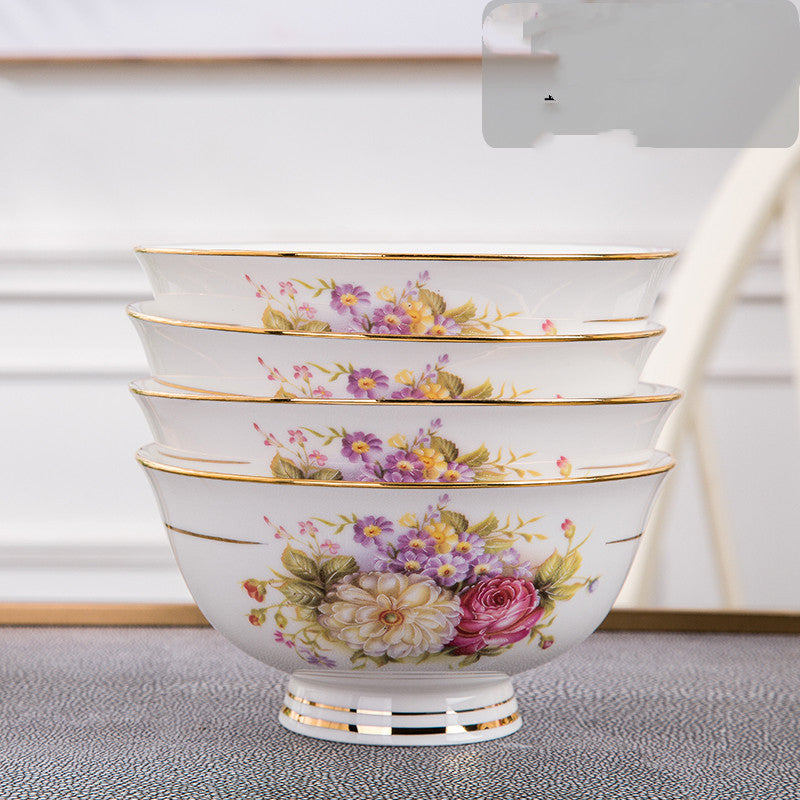 Household Japanese Bone China Ceramic Bowl