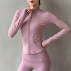 Veste de yoga pour femme, ajustée, à séchage rapide, pour le sport