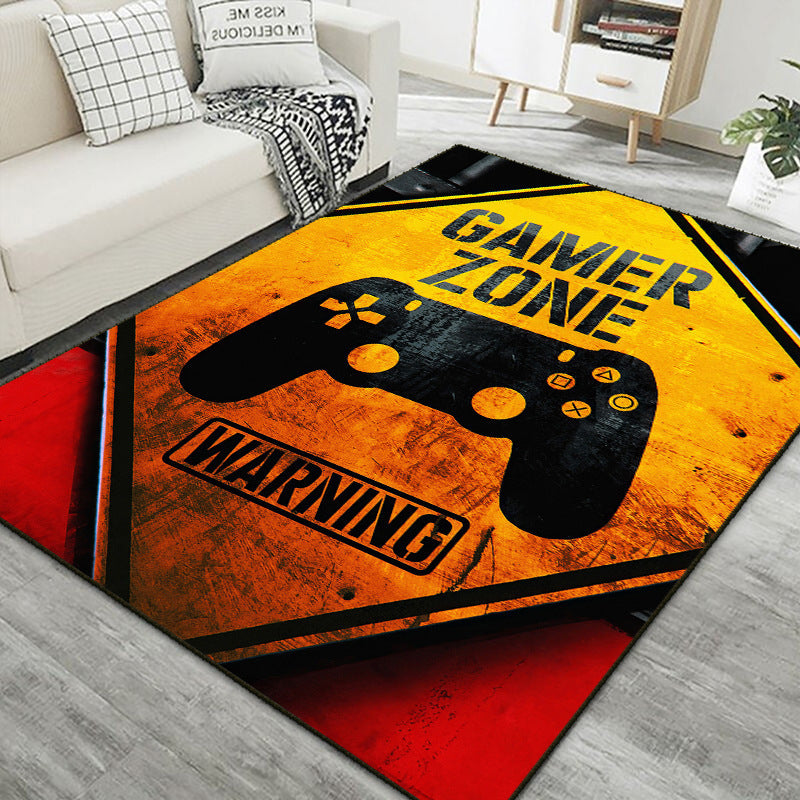 Home Living Room Game Console Controller Printed Decorative Carpet