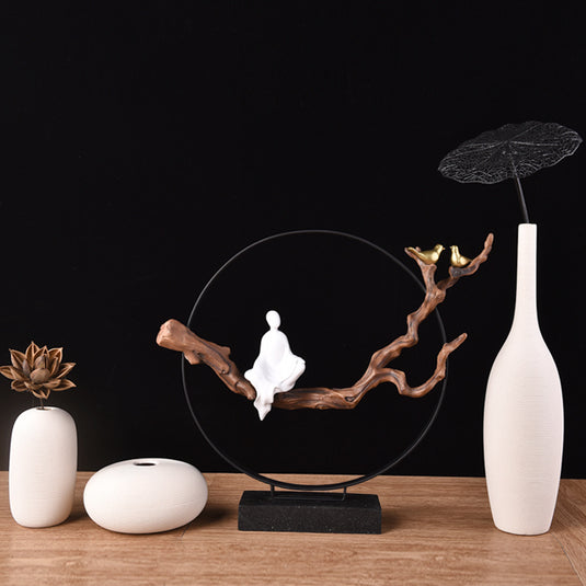 Ny kinesisk Zen Keramik Vase