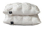 A Pair Of Feather Pillows And White Goose Single Neck Guards