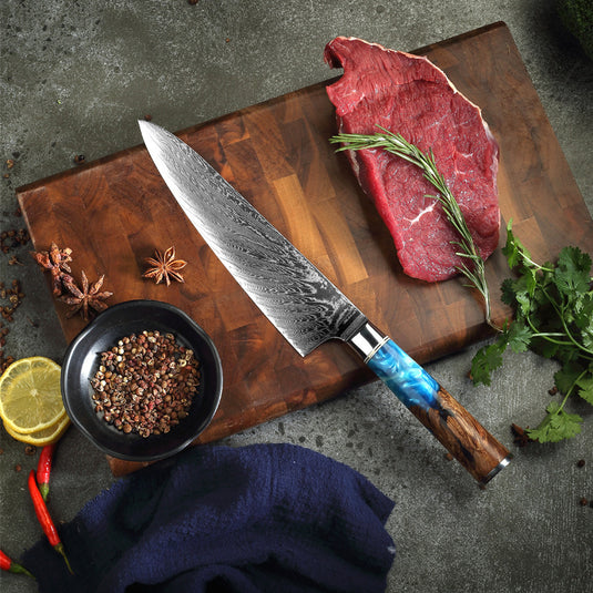 Stainless Steel Kitchen Knives Are  At Home