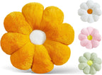 17.7In Cute White Daisy Flower Shaped Kids Throw Pillow Flower Throw Pillow Floor Pillow Cushion Sunflower Pillow Decorative Pillow for Kids Teens Tweens Girls. - Grand Goldman