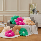 17.7In Cute White Daisy Flower Shaped Kids Throw Pillow Flower Throw Pillow Floor Pillow Cushion Sunflower Pillow Decorative Pillow for Kids Teens Tweens Girls. - Grand Goldman