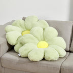 17.7In Cute White Daisy Flower Shaped Kids Throw Pillow Flower Throw Pillow Floor Pillow Cushion Sunflower Pillow Decorative Pillow for Kids Teens Tweens Girls. - Grand Goldman