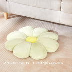 17.7In Cute White Daisy Flower Shaped Kids Throw Pillow Flower Throw Pillow Floor Pillow Cushion Sunflower Pillow Decorative Pillow for Kids Teens Tweens Girls. - Grand Goldman