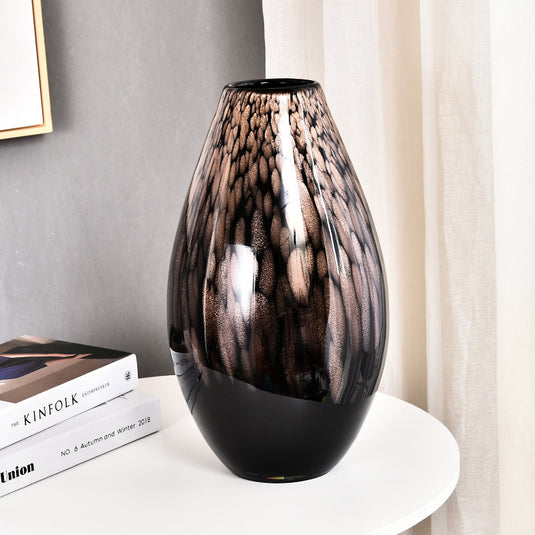 European Luxury Glass Vase Modern Art