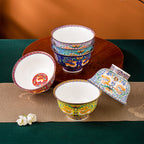 Elk Bone China National Pomegranate Bowl