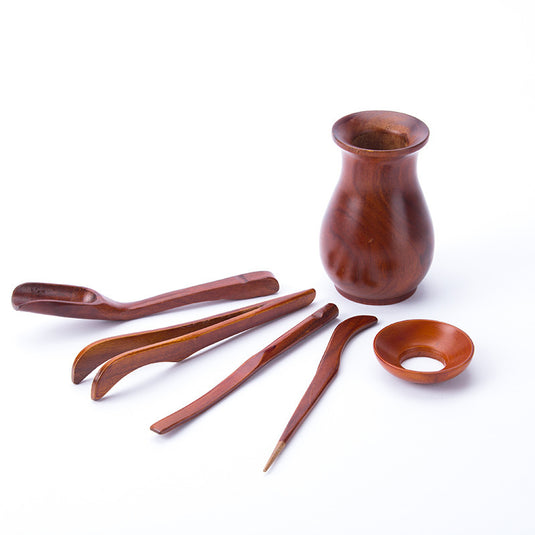 Red sandalwood vase