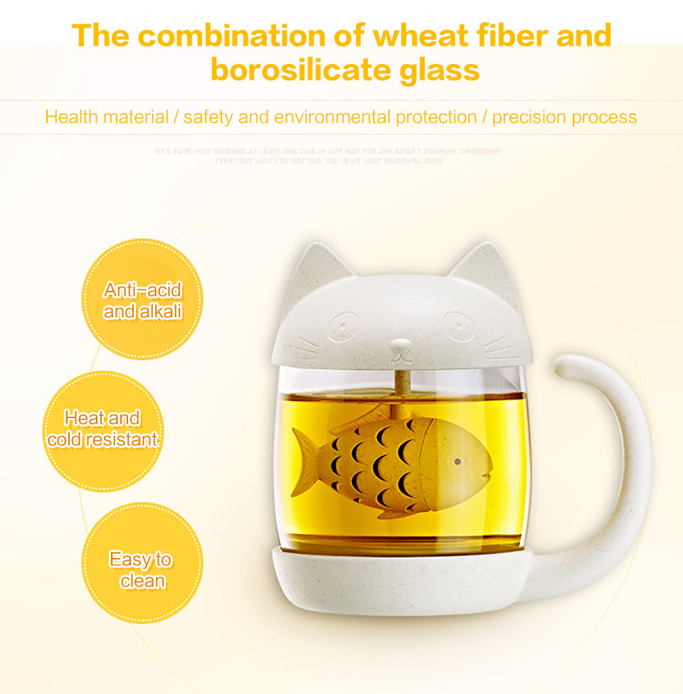 1PC Creative New Tea Strainer Cat Tea Infuser Cup Grasses Mug Teapot Teabags for Tea & Coffee Filter Drinkware Kitchen Tools