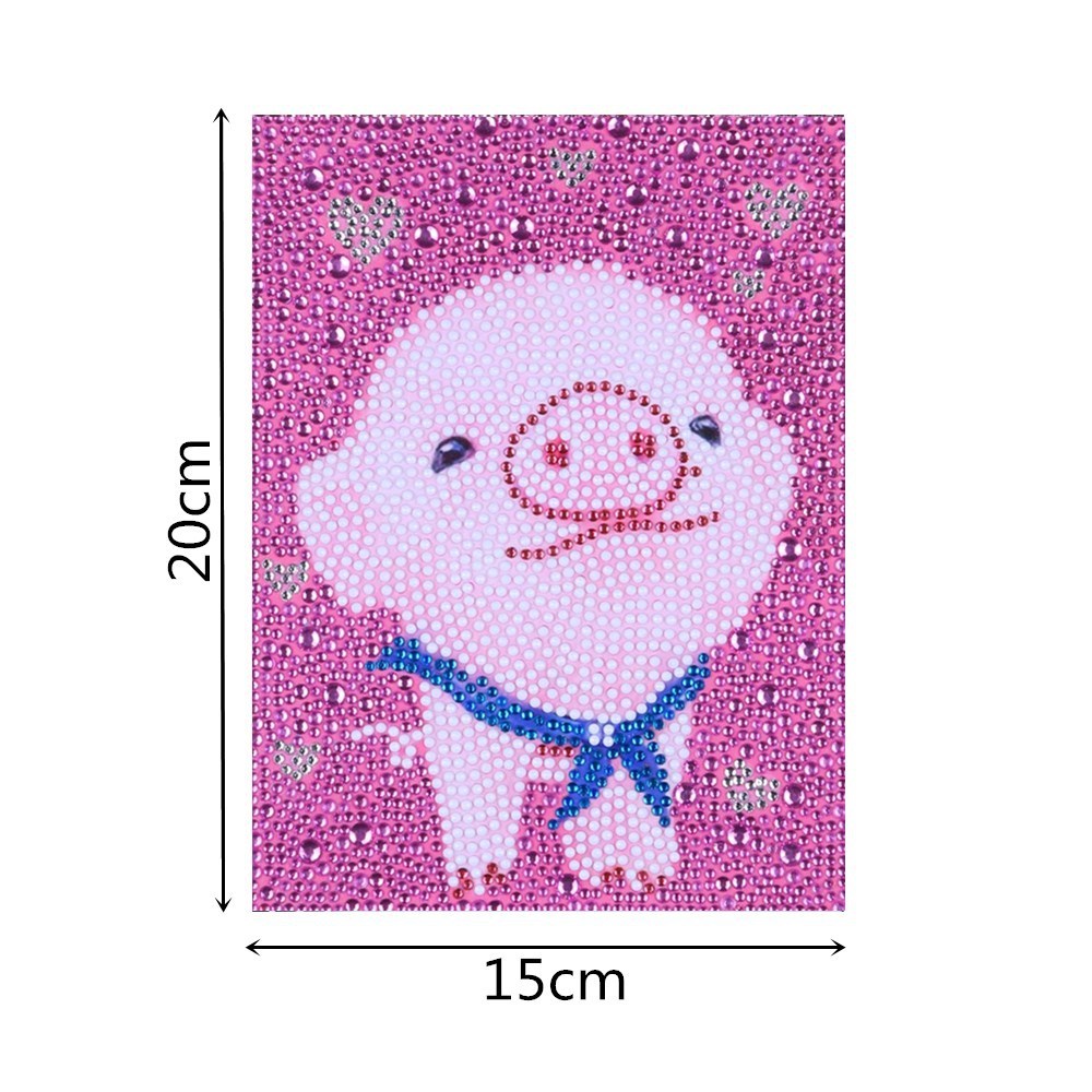 Full Diamond Children 5D  Pig Crystal Furniture Bedroom Decorative Painting