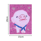 Full Diamond Children 5D  Pig Crystal Furniture Bedroom Decorative Painting