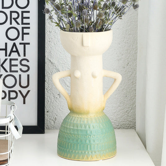 Vase en céramique créatif nordique, décoration européenne pour la maison, salon