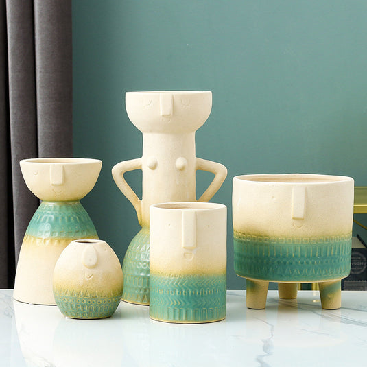 Nordic Creative Ceramic Vase Home European Decoration Living Room
