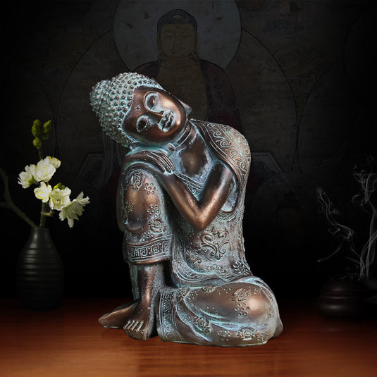 Buddha Statue Decoration Resin Crafts Thai Restaurant