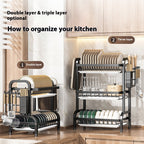 Kitchen Storage Bowl Dish Plate Storage Rack