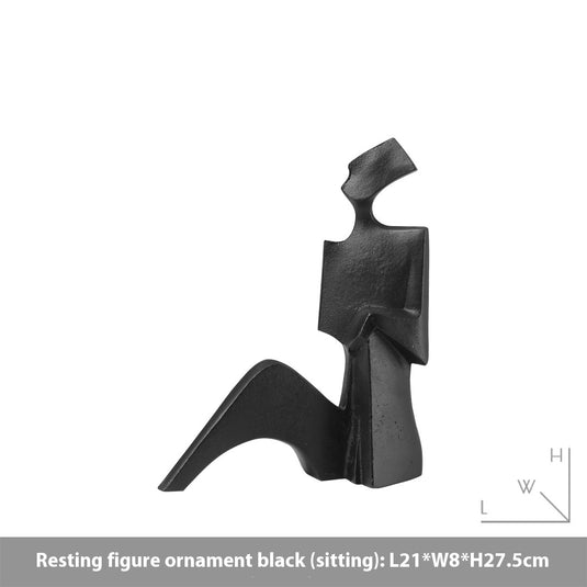 Modern Minimalist Creative Abstract Character Sculptured Ornaments Decorations