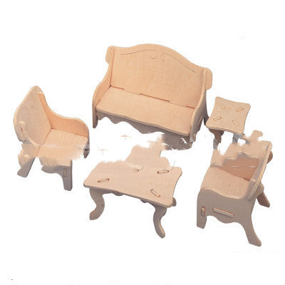 Modèle d'ornements en bois pour meubles pour puzzle