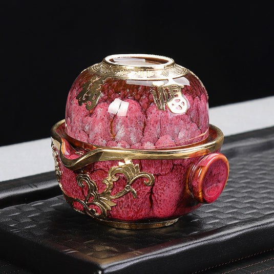 Red Dragon Japanese Style Office Kung Fu Travel Tea-pot