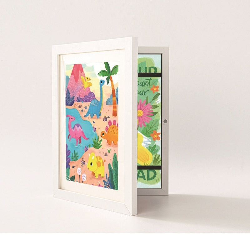 A4 børns maleri opbevaringsramme DiyKidsArt magnetisk billedramme