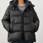 Detachable Cap Down Jacket Women's Short Winter