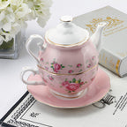 European-style Bone China Tea Set Mother And Son Pot Office