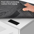 2-Tier Storage Bench, Shoe Bench with Padded Seat Cushion, Entryway Bench with 2 Barn Doors, Adjustable Shelf, 13.8" D x 39.4" W x 17.7" H, for Entryway, Living Room, Bedroom, White - Grand Goldman