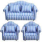 Dollhouse Mini Furniture Living Room Scene Sofa