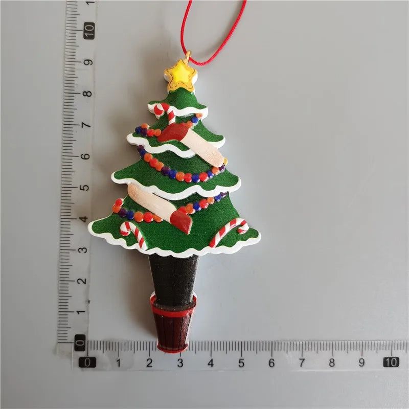 2021 Christmas Santa Claus Pendant  Refrigerator Magnets Halloween Grimace Nordic Decoration Pumpkin Cartoon Fridge Sticker - Grand Goldman